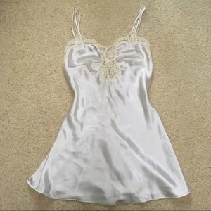 Victoria's Secret White Lace Satin Slip